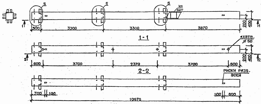 Колонна 2КБ 33.110-4-с Серия 1.020.1-2с/89